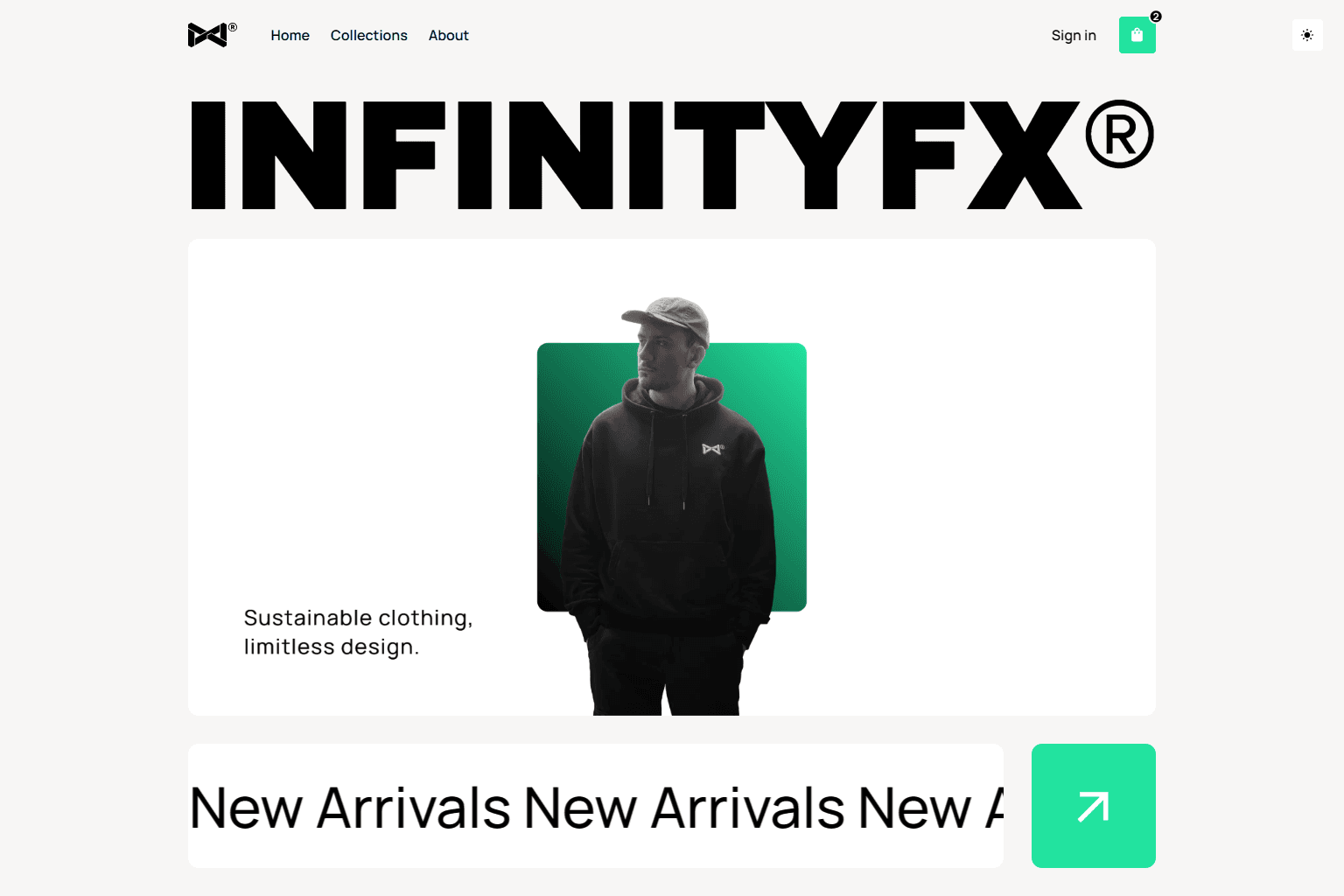 Clothing brand e-commerce platform